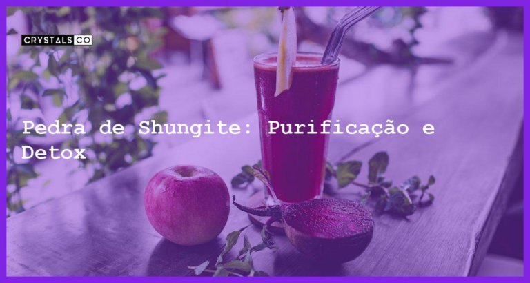 Pedra de Shungite: Purificação e Detox - Pedra de Shungite: Purificação e Detox