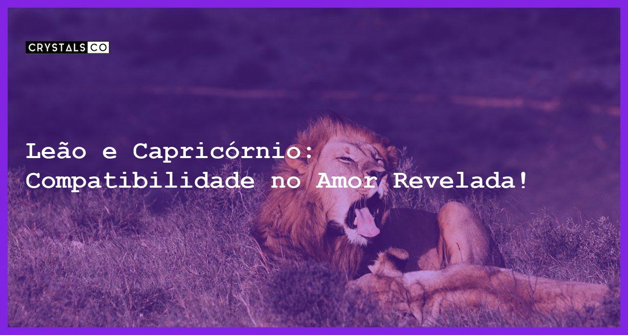 Leão e Capricórnio: Compatibilidade no Amor Revelada! - leao e capricornio