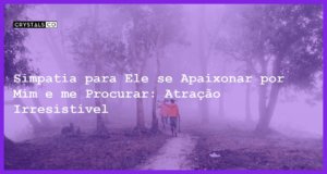 Simpatia para Ele se Apaixonar por Mim e me Procurar: Atração Irresistível - simpatia para ele se apaixonar por mim e me procurar