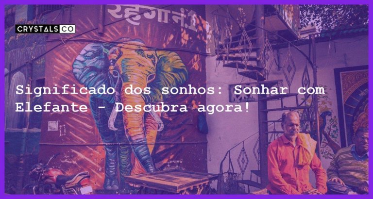 Significado dos sonhos: Sonhar com Elefante - Descubra agora! - sonhar com elefante