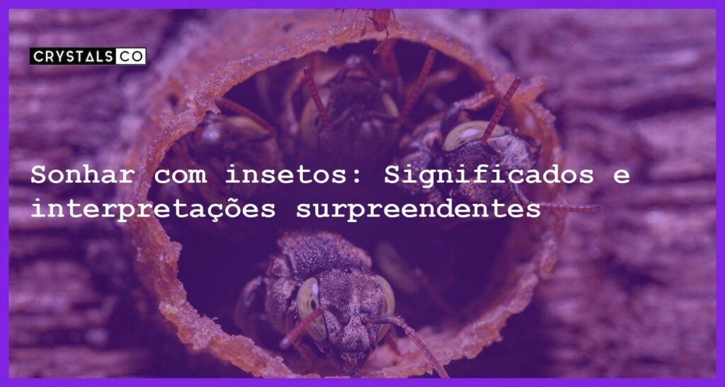 Sonhar com insetos: Significados e interpretações surpreendentes - sonhar com insetos